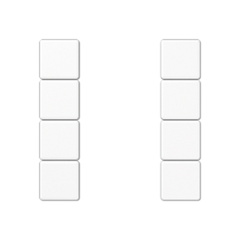 JUNG Белый Комплект накладок 4гр A504TSAWW