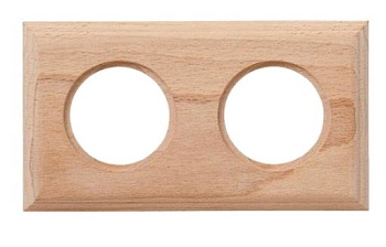 BIRONI Шедель Бук Натурэль Рамка 2-ая на бревно 220мм (скрытый монтаж) BF4C22-620-10