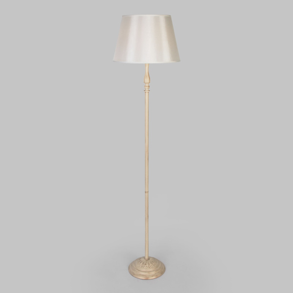 Eurosvet Торшер классический с абажуром 01088/1 белый с золотом a056787