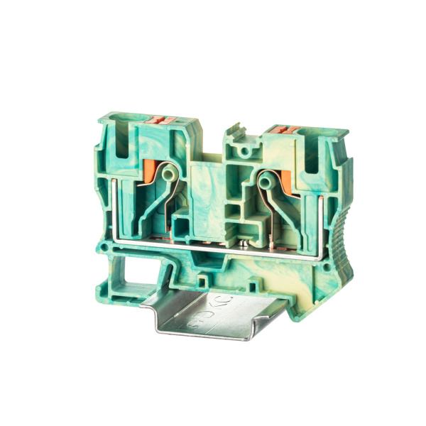 DKC Nuputuk Клемма заземления, зажим push-in, 2 точки подключения, 10 кв.мм