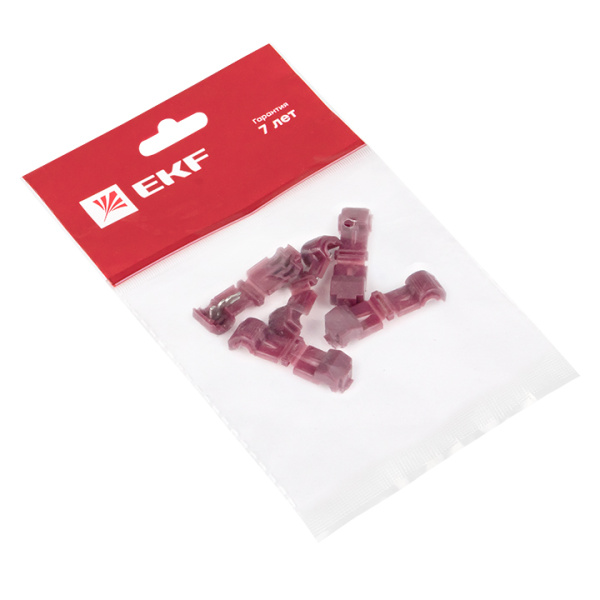 Купить EKF PROxima Ответвитель прокалывающий ОВ-T 1 0.25-1.0 мм2 красный (5шт)