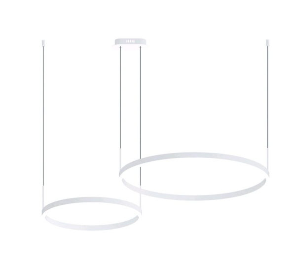 Kink Light 08219,01PA Подвес диммируемый Тор белый w90*60(d40+60) h110 Led 60W (4000K)