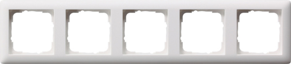 Gira Standard 55 Бел матовый Рамка 5-ая 021504