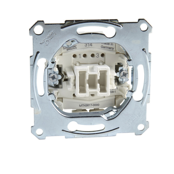 SE Merten Механизм QuickFlex Выключателя 1-полюсного, промежуточного MTN3617-0000