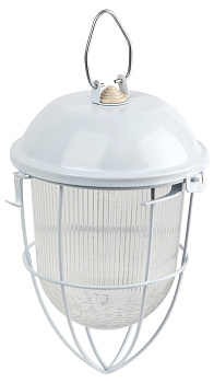 ЭРА Светильник НСП 02-100-003 с решеткой Желудь сталь / стекло IP54 E27 max 100Вт 170х300 белый