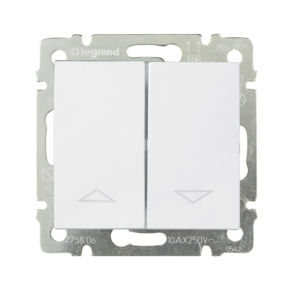 Купить Legrand Valena Бел Выключатель жалюзийный 774404