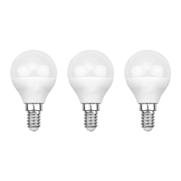 Лампа светодиодная Шарик (GL) 11.5 Вт E14 1093 Лм 4000 K нейтральный свет (3 шт./уп.) Rexant 604-042-3