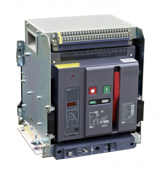 Dekraft Выключатель автоматический воздушный выкатной 3P 1000А 80кА расцепитель М ВА-731