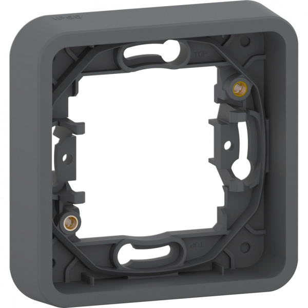 SE Mureva Styl Антрацит Рамка 1-ая без винтов IP55 MUR34107