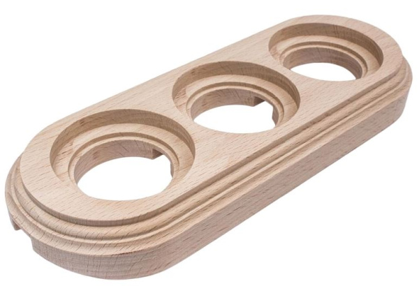 BIRONI Лизетта Бук Натурэль Рамка 3-ая на бревно 280мм BFC28-630-10