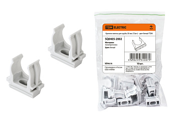 TDM Крепеж-клипса для трубы 20 мм (10шт) - цвет белый SQ0405-2002