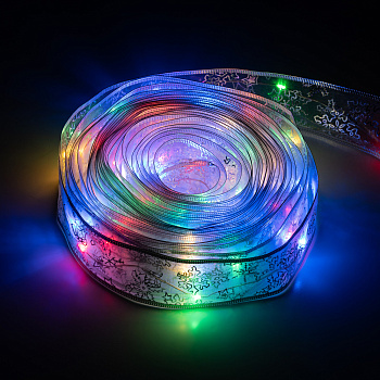 ЭРА Светодиодная новогодняя гирлянда ЭРА ENIN-30M нить Лента декоративная мультиколор 3 м 60 microled IP20