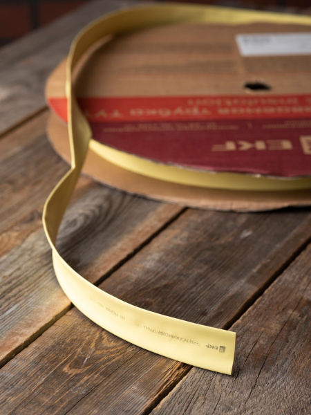 Купить EKF PROxima Термоусаживаемая трубка ТУТ нг 18/9 желтая рулон