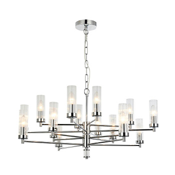 Favourite 2672-16P подвесная люстра Каркас цвета хром, плафоны из прозрачного стекла