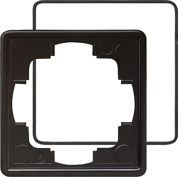 Gira S-Color Черный Рамка 1-ая с уплотнительной вставкой 025147