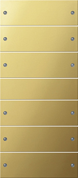 Gira KNX S-55 Латунь Комплект клавиш 6 шт. 2136606
