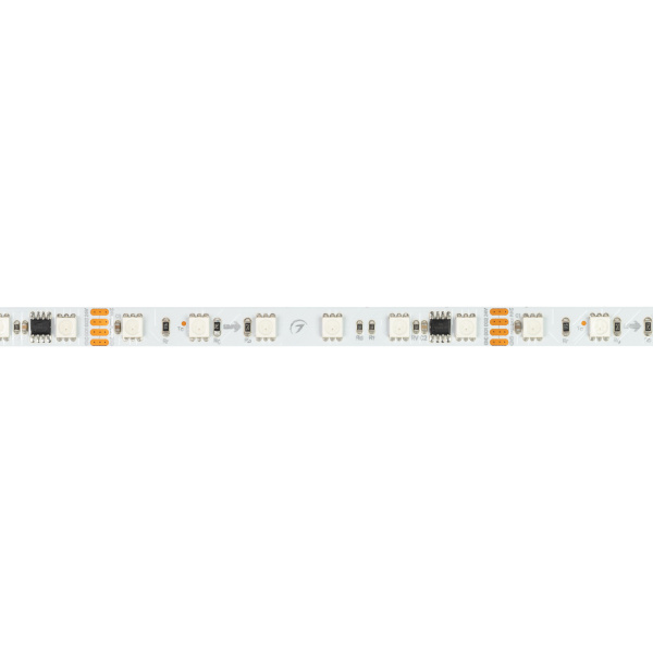 Купить Arlight Лента SPI-B60-10mm 24V RGB-PX6-RAM (15 W/m, IP20, 5060, 5m) (бегущий огонь) 033447