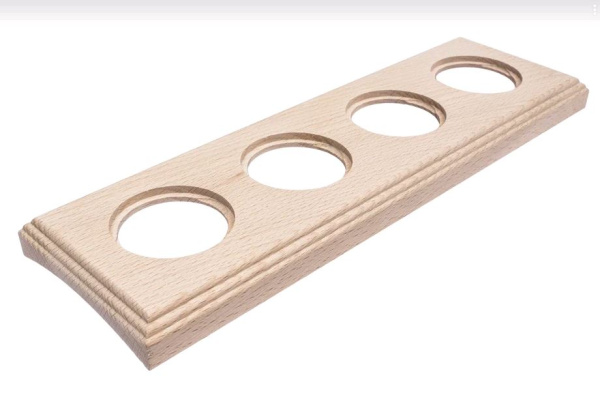 BIRONI Шедель Бук Натурэль Рамка 4-ая на бревно 200мм (скрытый монтаж) BF4C20-640-10