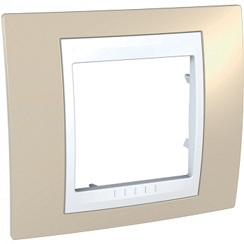 SE Unica Хамелеон Песчаный/Бел Рамка 1-ая MGU6.002.867