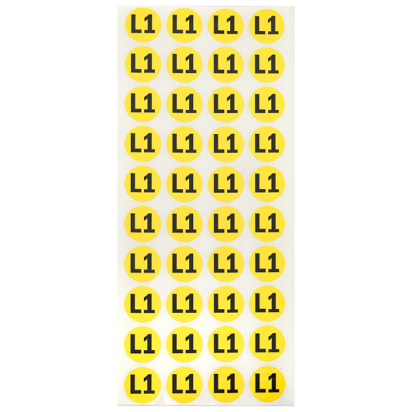 Купить EKF PROxima Наклейка "L1" d=20мм