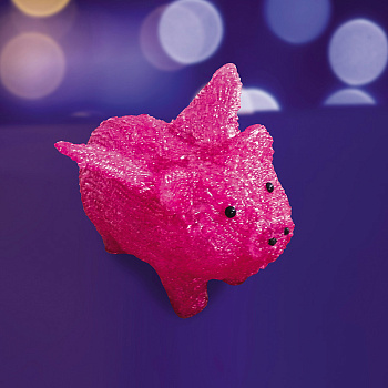 NEON-NIGHT Акриловая светодиодная фигура "Поросенок с крылышками" 34х16х24 см, 112 светодиодов, IP65 понижающий трансформатор в комплекте, 513-342