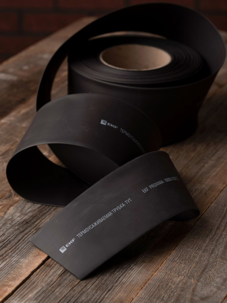 Купить EKF PROxima Термоусаживаемая трубка ТУТ нг 100/50 черная рулон