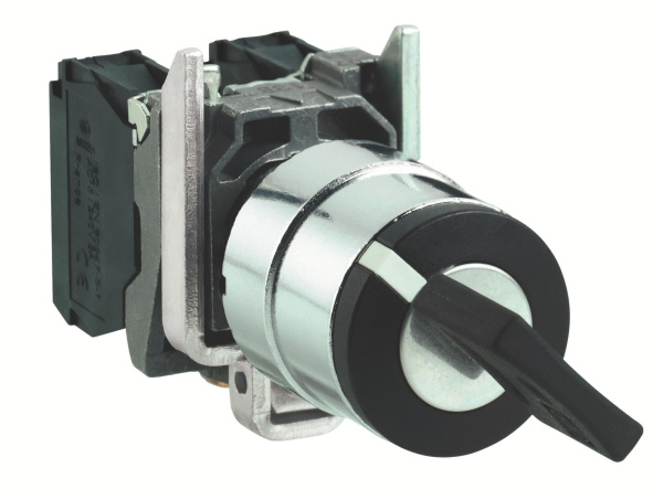 Купить SE XB4 Переключатель с фиксацией 1-0-2 с ключом чёрный 2НО фиксация ключом в 3-х положениях XB4BG03