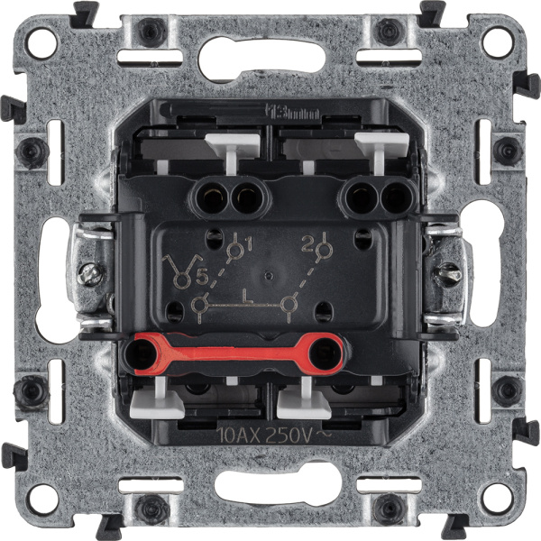 Купить Legrand Valena LIFE DIY Алюм Выключатель 2-клавишный 10А 250В 752605