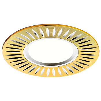 Ambrella Встраиваемый потолочный точечный светильник A507 GD/AL золото/алюминий MR16