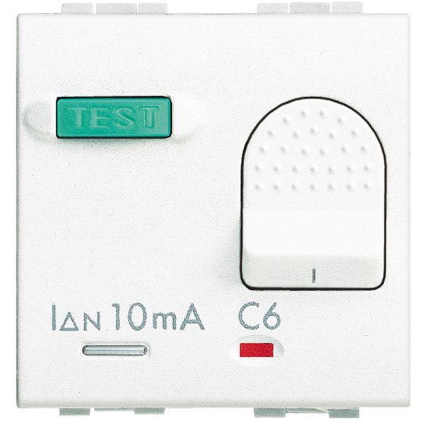 Купить BT Автоматический выключатель 2х полюсный дифференциальный 6А 230в 2 модуля N4305/6