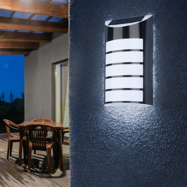 ЭРА ERAFS024-40 Фасадная подсветка Сталь, на солнечной батарее, 5LED, 17lm