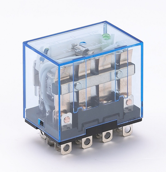 DEKraft Промежуточное реле 4 конт. с инд. LED 10А 24В DC ПР- 23213DEK