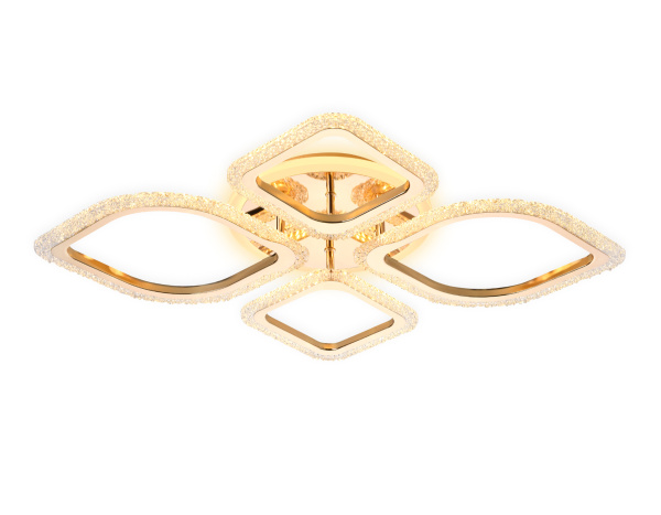 Купить Ambrella Потолочный светодиодный светильник с пультом FA5149 GD золото 77W 680*630*90 (ПДУ РАДИО 2.4)