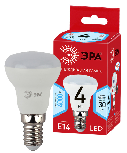 ЭРА ECO LED R39-4W-840-E14 (диод, рефлектор, 4Вт, нейтр, E14)