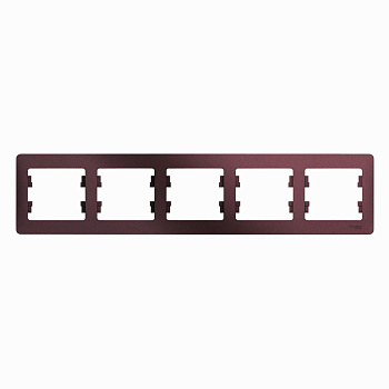 Systeme Electric Glossa Баклажановый Рамка 5-ая, горизонтальная