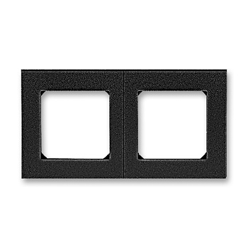 ABB EPJ Levit антрацит / дымчатый чёрный Рамка 2 поста 2CHH015020A6063