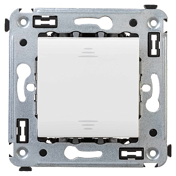 DKC Выключатель одноклавишный в стену, "Avanti", "Белое облако"