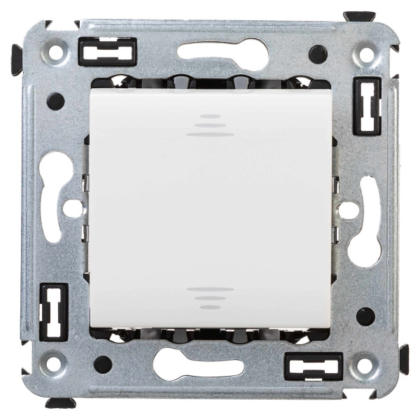 DKC Выключатель одноклавишный в стену, "Avanti", "Белое облако"