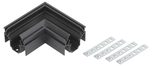 ЭРА Коннектор TRM-PC20-CC-B угловой для магнитного трекового шинопровода NOVA для натяжных потолков TRM-PC20 черный