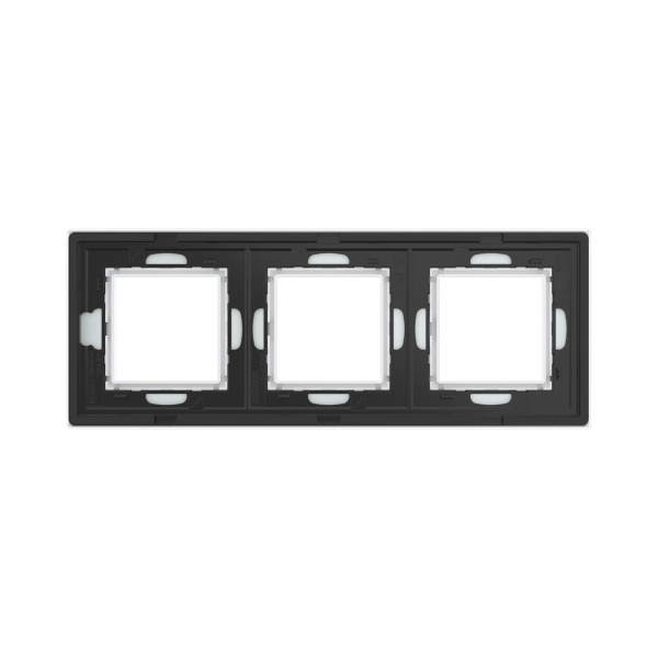 Купить DKC Рамка из натурального стекла, "Avanti", белая, 3 поста (6 мод.)