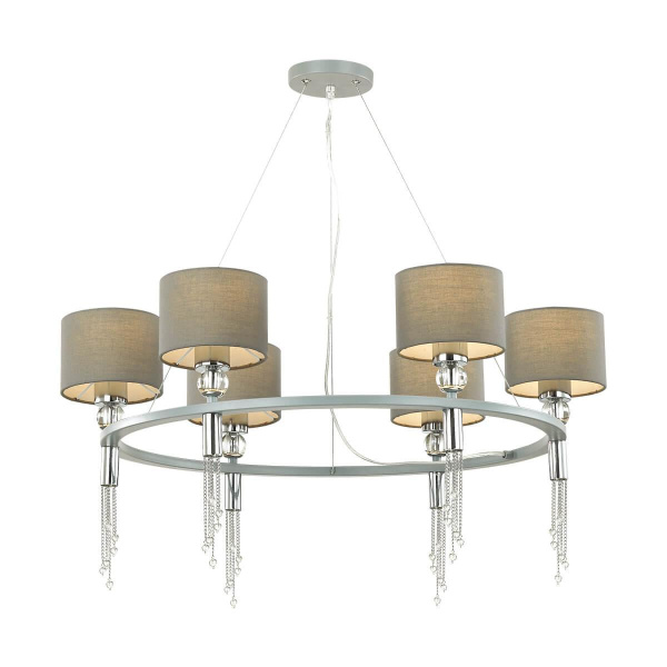 Lumion 4515/6 NEOCLASSI LN21 116 хром, серый Люстра E27 6*60W 220V SANTIAGO