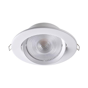 Novotech 357999 NT19 091 белый Встраиваемый поворотный светильник IP20 LED 3000К 15W 85-265V STERN