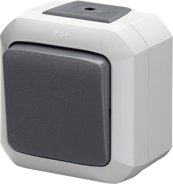 ABB Variant+ Серый Переключатель кнопочный одноклавишный, IP54 2CHN588651C4517