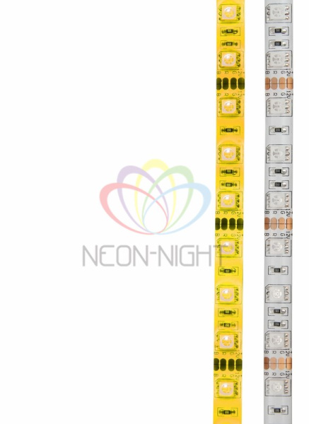 Купить LAMPER LED лента силикон, 10 мм, IP65, SMD 5050, 60 LED/m, 12 V, цвет свечения желтый 141-492