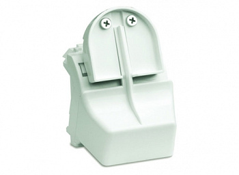 DKC Адаптер для оптоволоконных разъемов 2хST, c системой пломбировки, белый, 2мод.