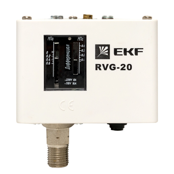 Купить EKF PROxima Реле избыточного давления RVG-20-0,6 (0,6 МПа)