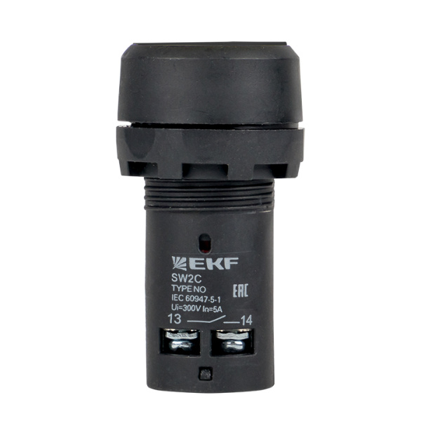 Купить EKF PROxima Кнопка SW2C-11 возвратная черная NO+NC