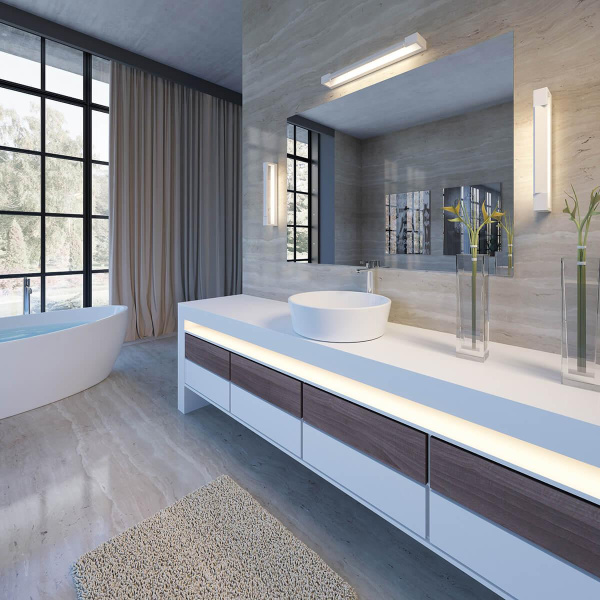 Купить Odeon Light 3887/18WW ODL20 121 белый/металл Настенный поворотный  светильник LED 4000K 18W 220V IP44 ARNO