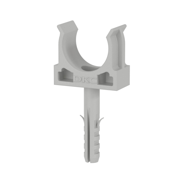 Купить DKC Держатель с защелкой и дюбелем, д.20мм, в упаковках по 5шт.