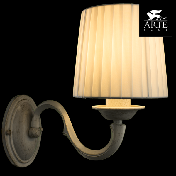 Купить Arte Lamp Alba Белый Бра 40W E27 A9395AP-1WG